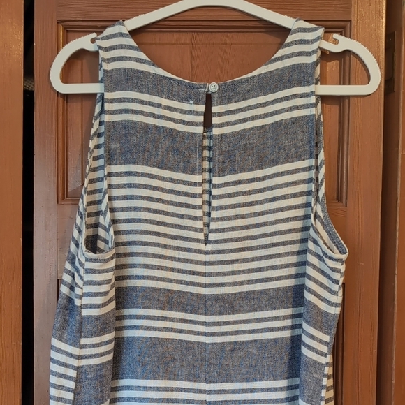 Old Navy Blue and White Striped Women's Dress - Picture 5 of 6